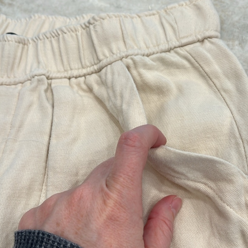 ZARA High Rise Slouchy Tapered Pants – Ivory, Size Small‎ - Picture 13 of 14